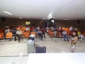 Meire Sakamoto na 56ª reunião do CBH CURU