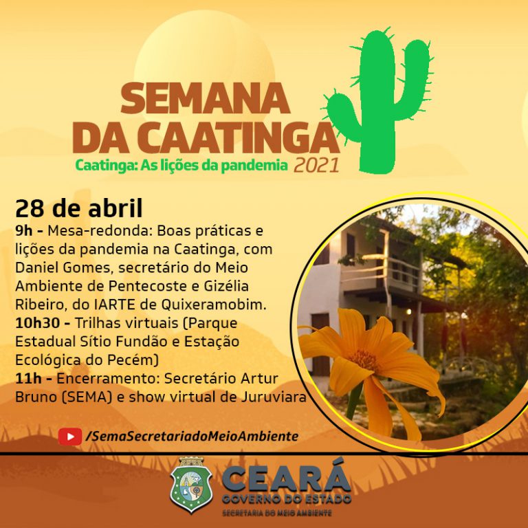 Presidente do CBH Curu, Daniel Pessoa, participa da Semana da Caatinga 2021