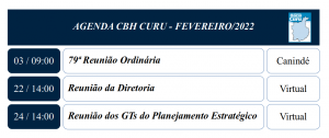 Agenda Curu - Fevereiro 2022