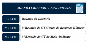 Agenda Curu - Janeiro 2022