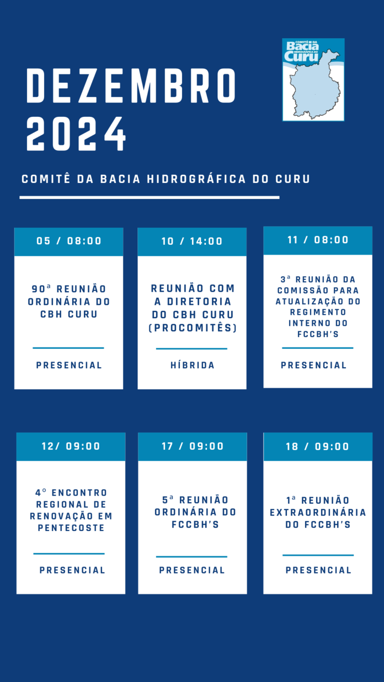AGENDA DE DEZEMBRO
